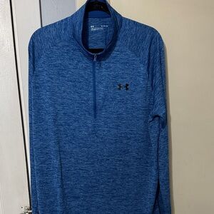 Under Armour Heathered Blue Pullover NWT XL